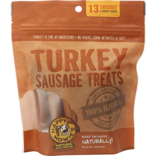 Happy Howie's Turkey Sausage Dog Treats (4, Bulk)