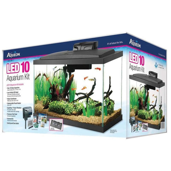 AQUEON LED AQUARIUM KIT RECTANGLE (10 GAL-20X10X12 IN)