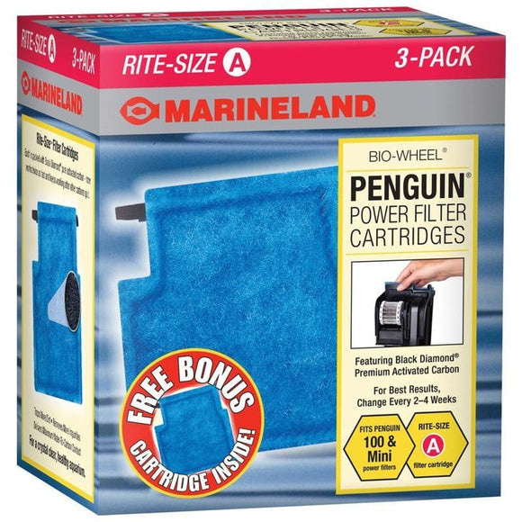 MARINELAND RITE SIZE PENGUIN POWER FILTER CARTRIDGE (SIZE A/6 PACK)