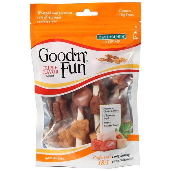 Healthy Hide Good N Fun Triple Flavor Kabobs (4 oz)