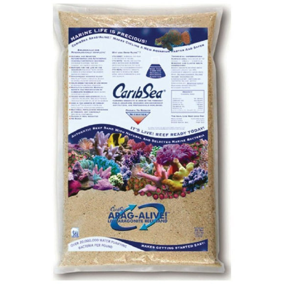 CARIBSEA ARAG-ALIVE REEF SAND BAHAMA OOLITE (20 LB)