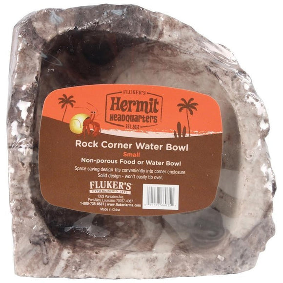 Fluker's Rock Corner Water Bowl for Hermit Crabs (SMALL)