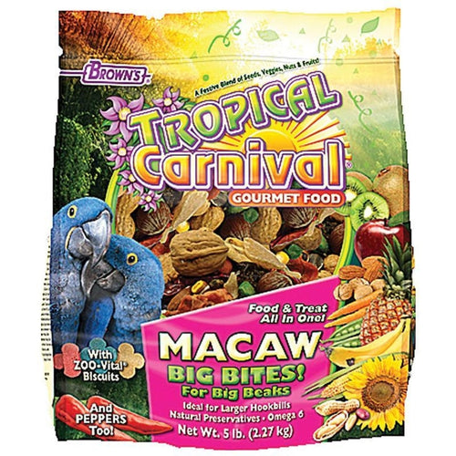 TROPICAL CARNIVAL GOURMET MACAW BIG BITES FOOD