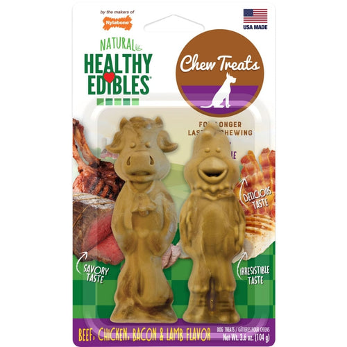 NYLABONE HEALTHY EDIBLES FARM FRIENDS (Large 2 Pack)