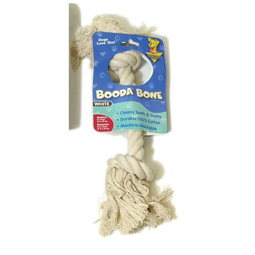 Booda White Rope Bone Dog Toy (Extra Small)