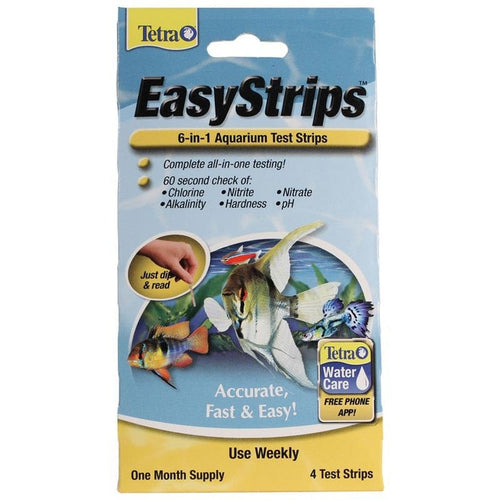 TETRA EASYSTRIPS 6 IN 1 AQUARIUM TEST STRIPS (4 PACK)