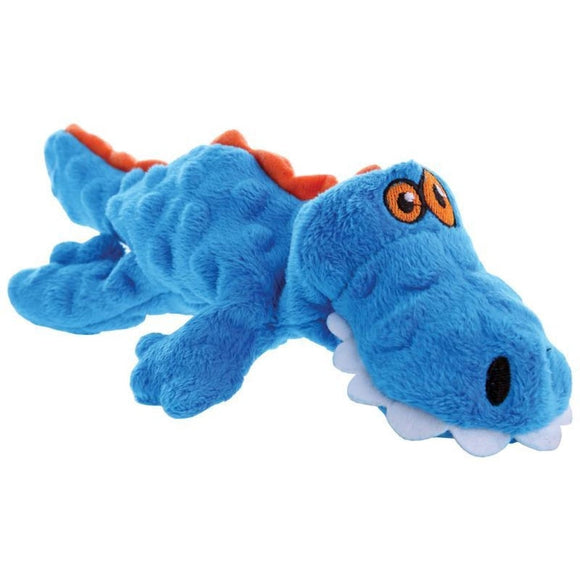 GODOG JUST FOR ME GATOR DOG TOY (BLUE)