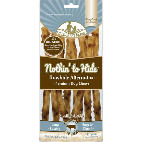 Fieldcrest Farms Rawhide Alternative Small Twist Stix (10 pack)