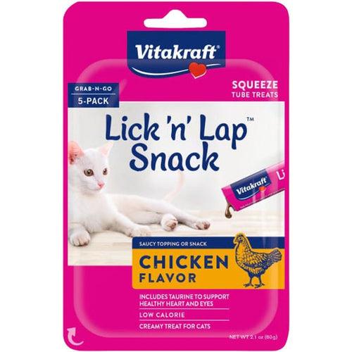 VITAKRAFT LICK N' LAP TUBE CAT TREAT (Salmon)