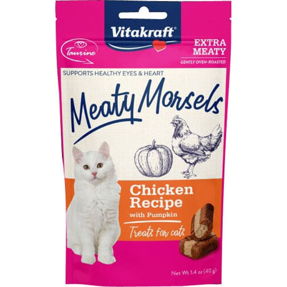 VITAKRAFT MEATY MORSELS CAT TREATS (Chicken/Salmon)