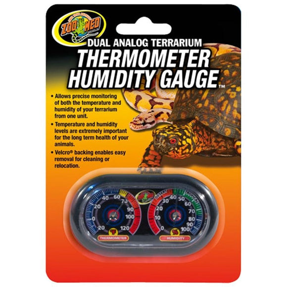 DUAL ANALOG THERMOMETER/HUMIDITY GAUGE