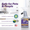 Urine Off Cat & Kitten Formula With Hard Surface Sprayer & Carpet Applicator Cap (32 Oz)